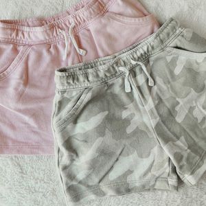 Toddler girl terry shorts 2 pairs